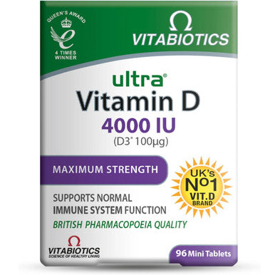 Vitabiotics Ultra Vitamin D 4000IU 96 Tablets