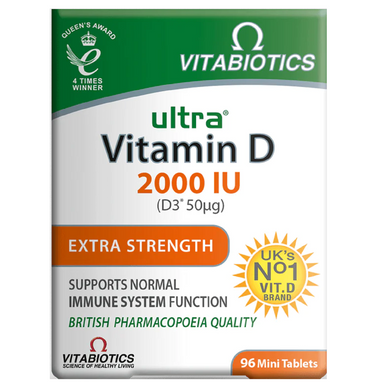 Vitabiotics Ultra Vitamin D 2000IU 96 Tablets